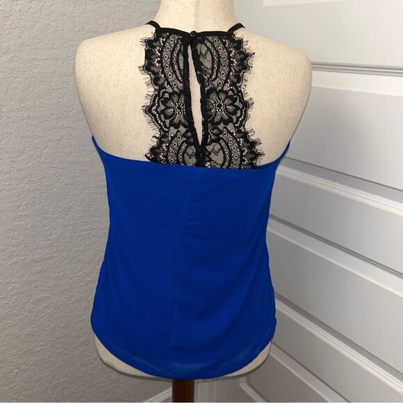 Japna Racerback Lace Sleeveless Shirt Blouse Top - Picture 2 of 9